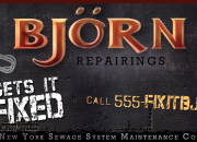 Ad poster for New York, tribute to out Producer and QA Manager Björn Ehrby